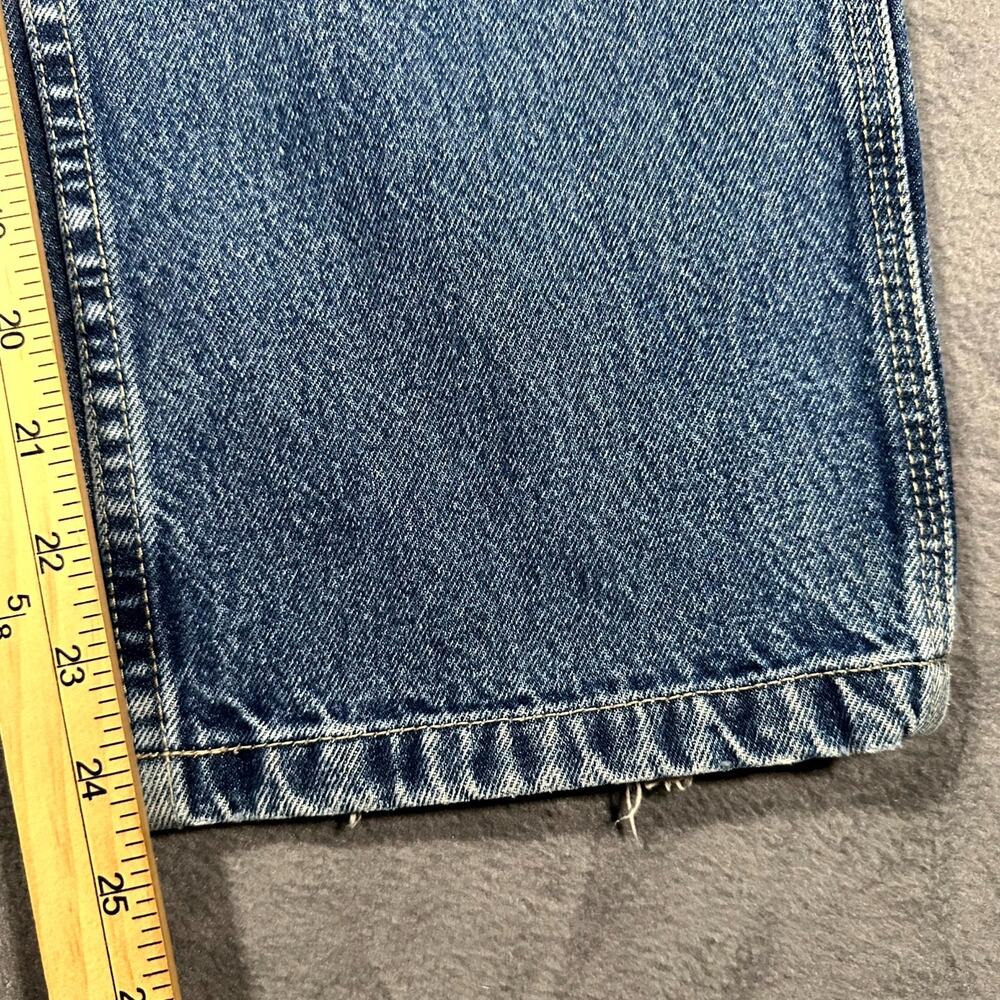 VTG Y2K Old Navy Painters Jeans Womens 10 Blue Denim Carpenter Utility Workwear - Picture 6 of 8